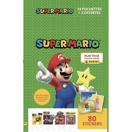 Pack of stickers Panini 14+2 80 Units Super Mario Bros™ - Little Baby Shop