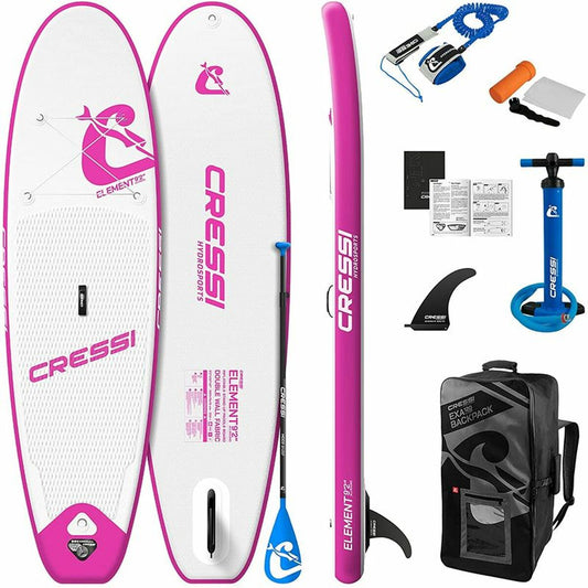 Paddle Surf Board Element  All Round Cressi-Sub 9,2" White White/Pink - Little Baby Shop