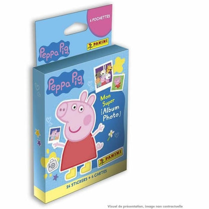 Pack of stickers Peppa Pig Photo Album Panini 6 Envelopes - Little Baby Shop