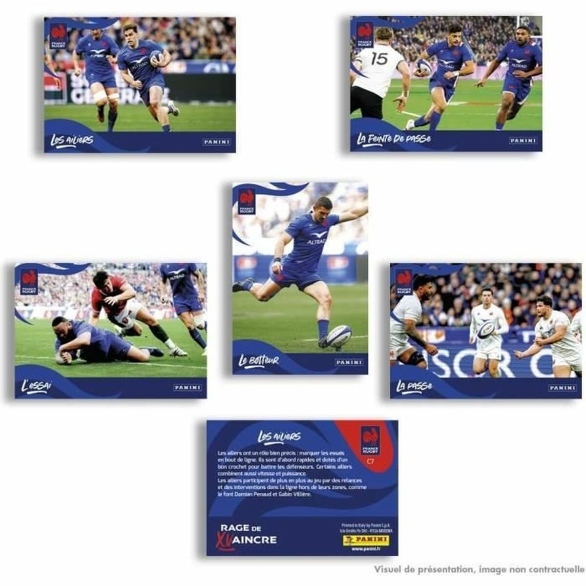 Pack of stickers Panini France Rugby 7 Envelopes - Little Baby Shop