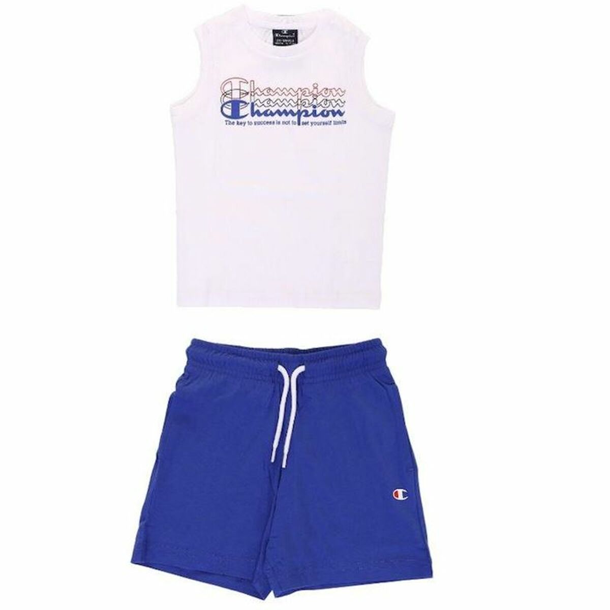 Children's Sports Outfit Champion White 2 Pieces Blue - Little Baby Shop