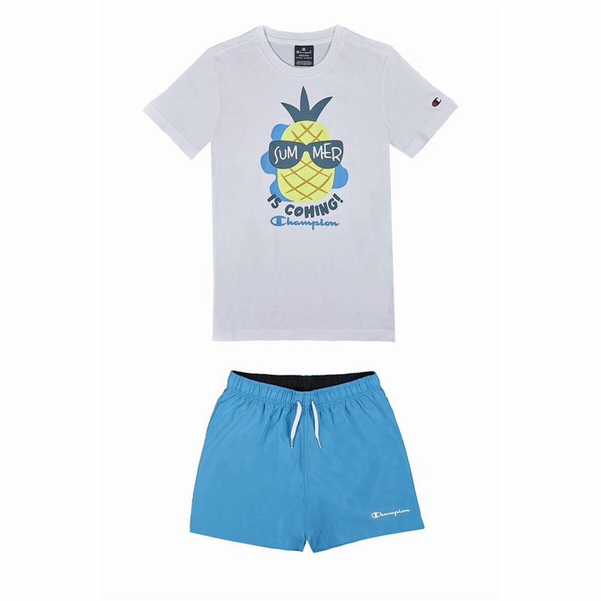 Children's Sports Outfit Champion White 2 Pieces - Little Baby Shop