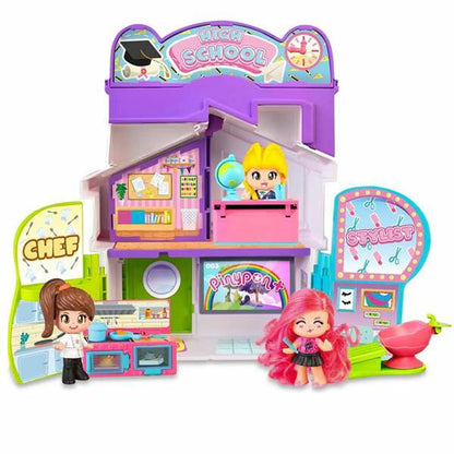 Playset Pinypon Chef & Stylist & High School 3-in-1 - Little Baby Shop