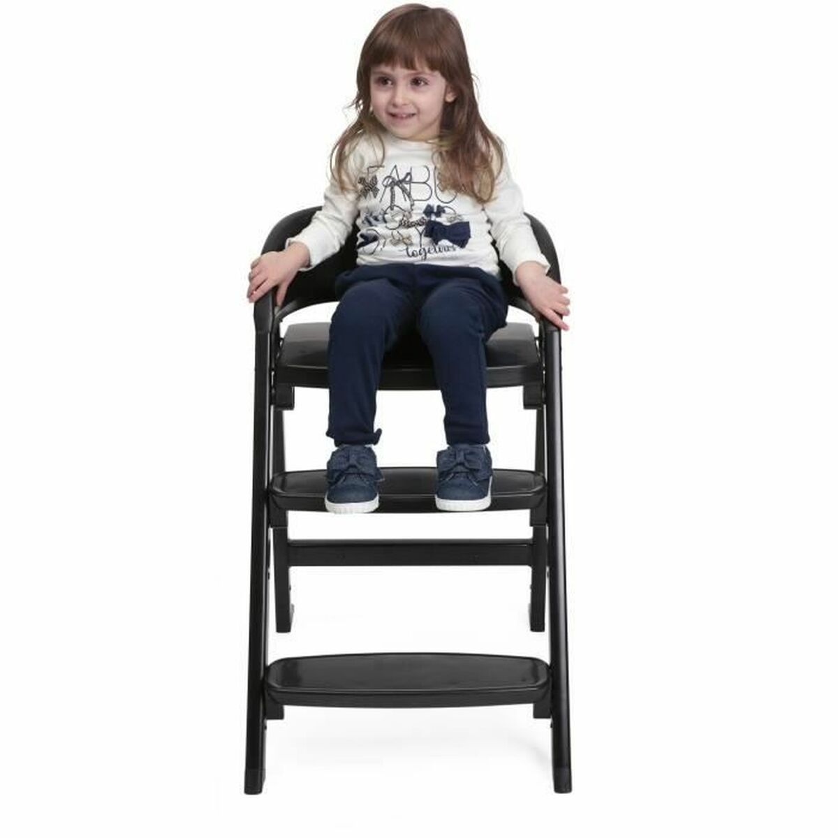 Highchair Chicco Crescendo Lite cairo coal Black Stainless steel - Little Baby Shop