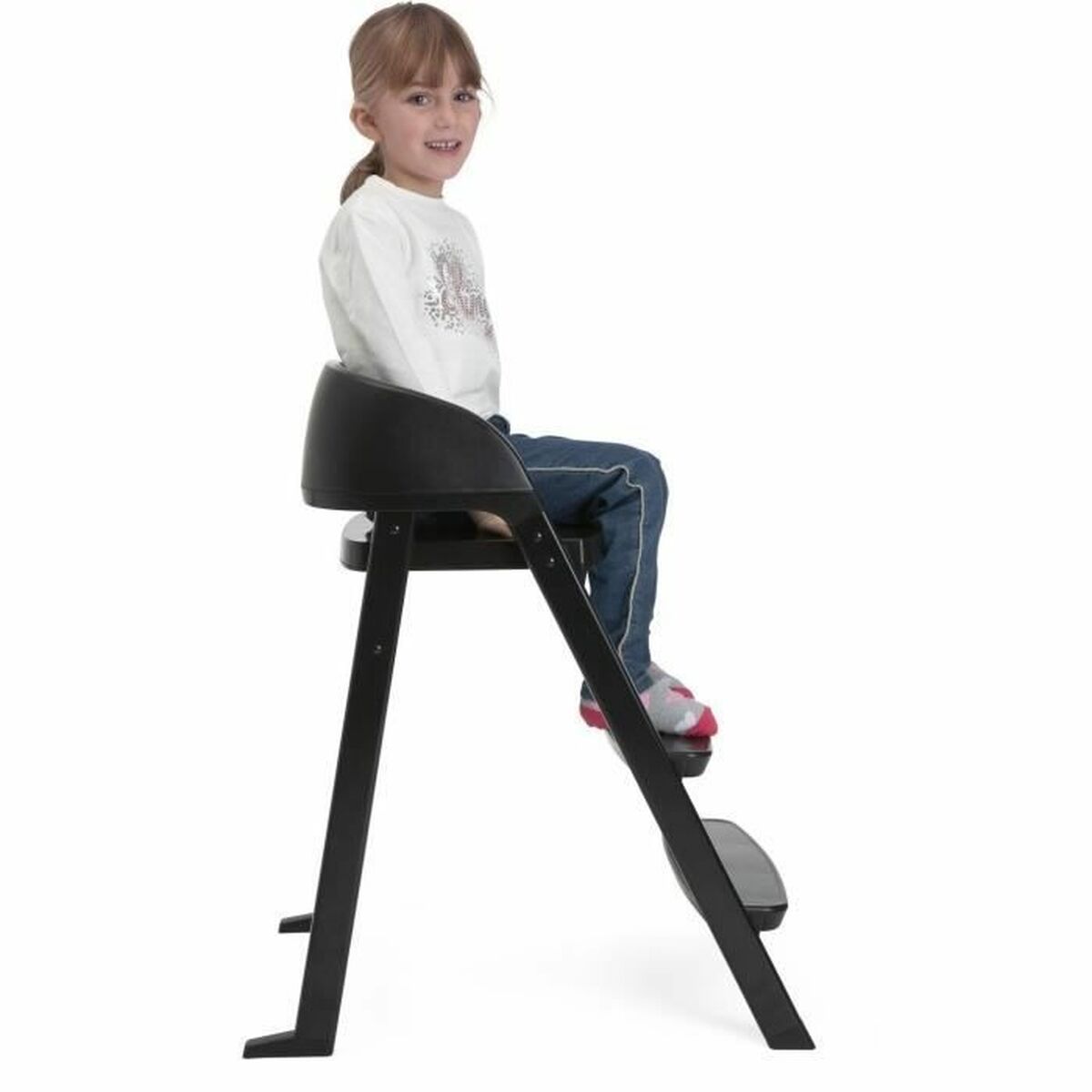 Highchair Chicco Crescendo Lite cairo coal Black Stainless steel - Little Baby Shop