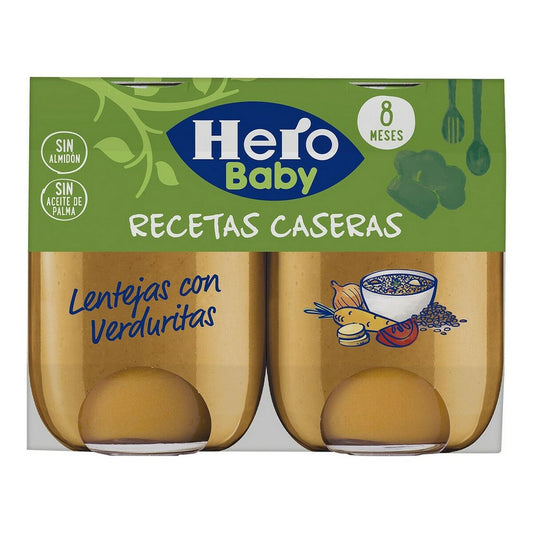 Baby food Hero Recetas Caseras Lentils Verduras (2 x 190 gr) - Little Baby Shop