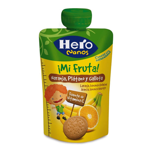 Baby food Hero ¡Mi Fruta! Pera Galleta Orange Banana - Little Baby Shop