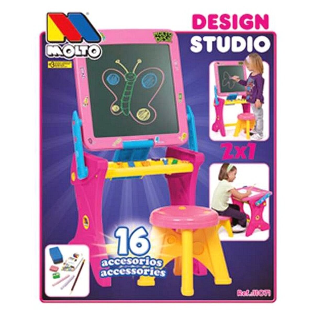 2 in 1 Board Design Studio Moltó (90 cm) - Little Baby Shop