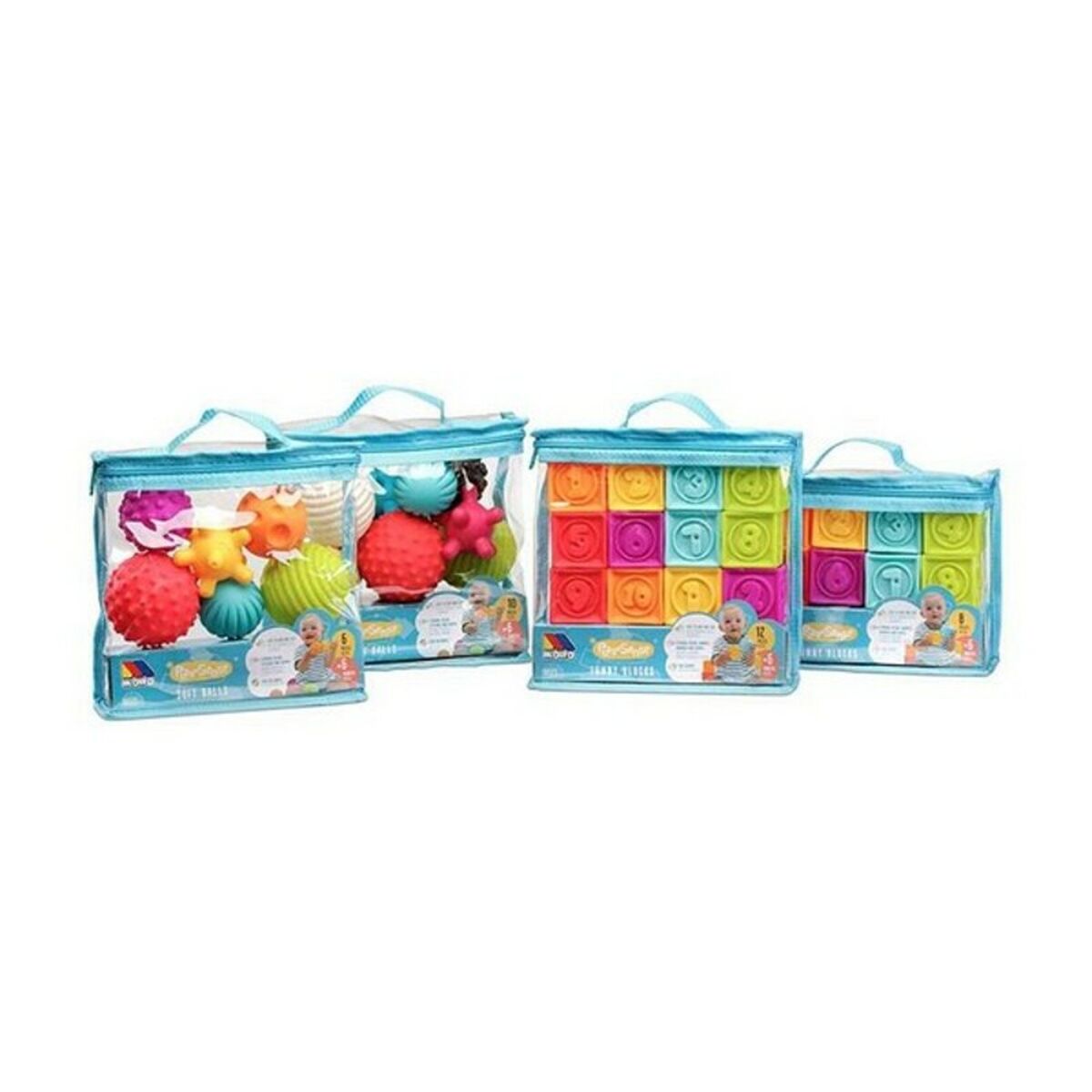 Construction set Moltó Play&Sense Soft Balls (ES) (10 pcs) - Little Baby Shop