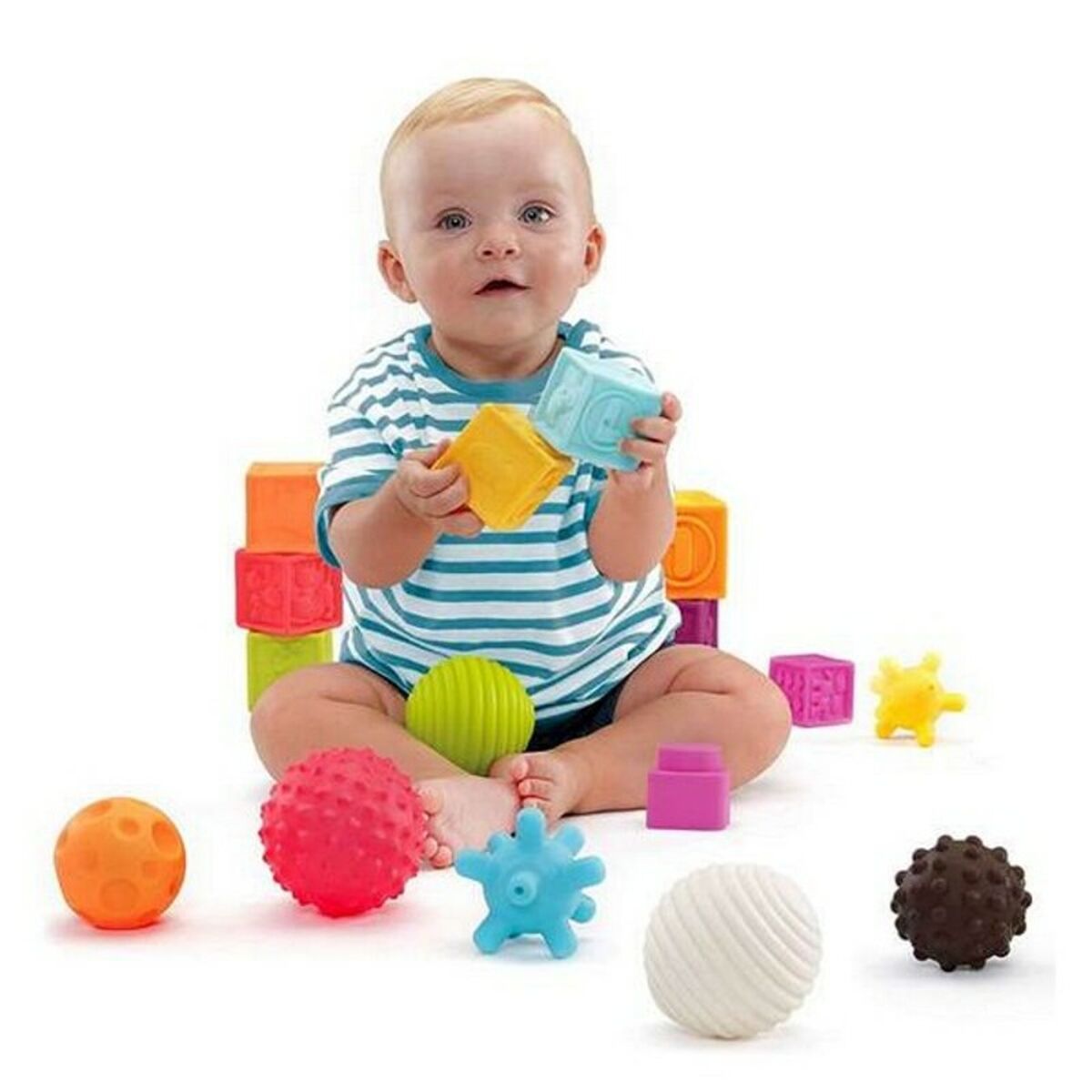 Construction set Moltó Play&Sense Soft Balls (ES) (10 pcs) - Little Baby Shop