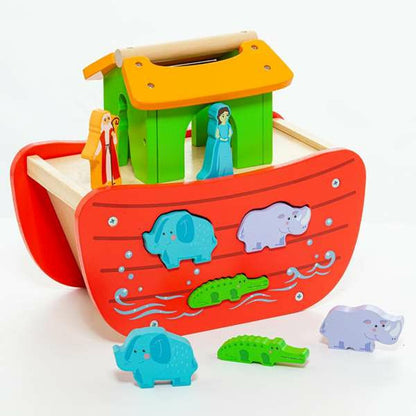 Playset Moltó Noah's ark Wood 17 Pieces - Little Baby Shop