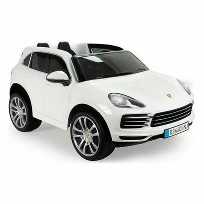 Children's Electric Car Injusa Porsche Cayenne 12V White (134 x 81,5 x 58 cm) - Little Baby Shop