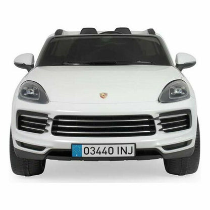 Children's Electric Car Injusa Porsche Cayenne 12V White (134 x 81,5 x 58 cm) - Little Baby Shop