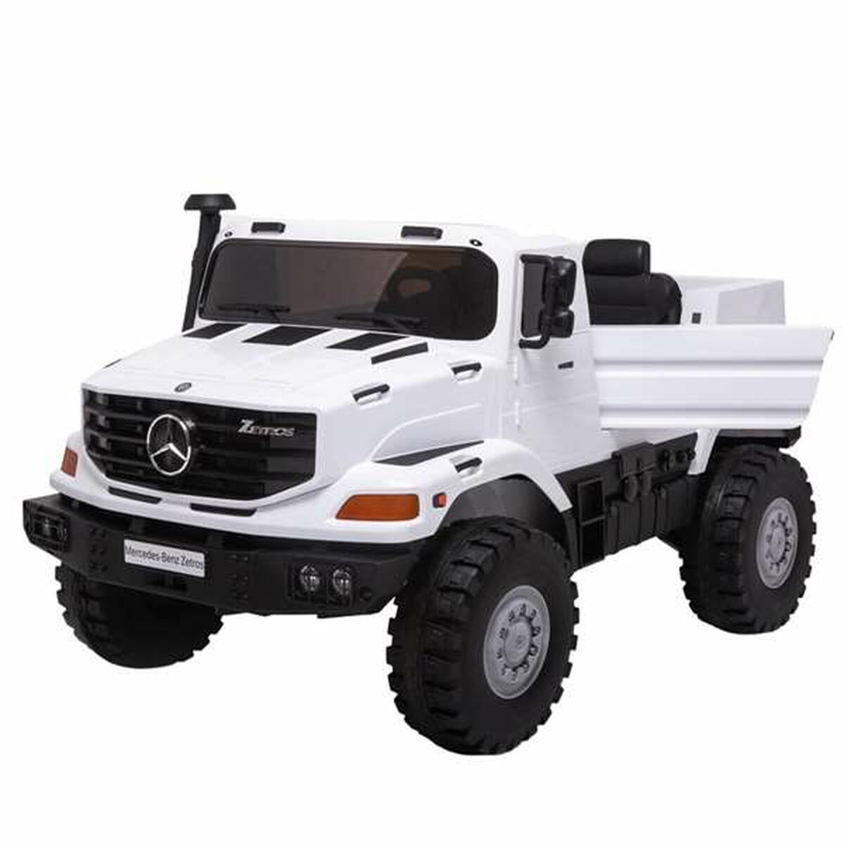 Children's Electric Car Injusa Mercedes Benz Truck White Lights with sound Radio control 12 V - Little Baby Shop