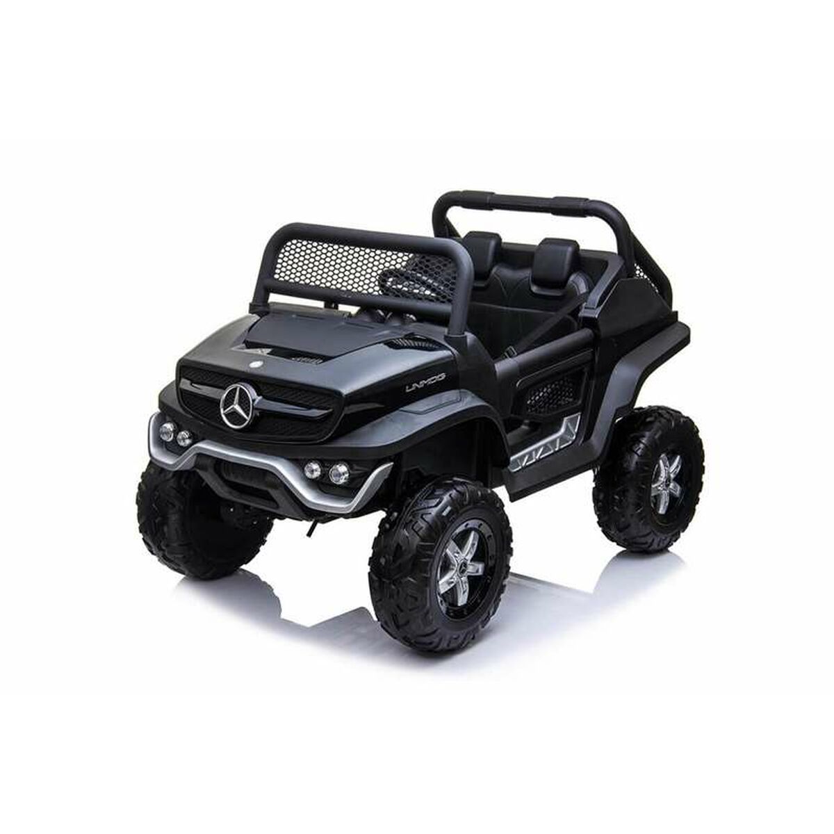 Children's Electric Car Injusa Mercedes Benz Unimog Black 12 V - Little Baby Shop