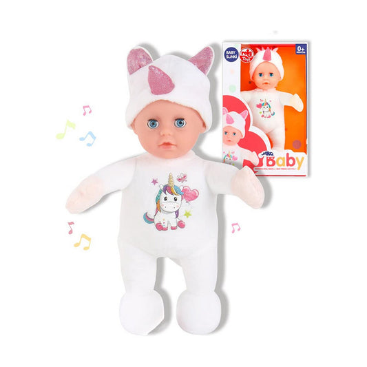 Baby doll Reig Fluffy toy Unicorn 25 cm - Little Baby Shop