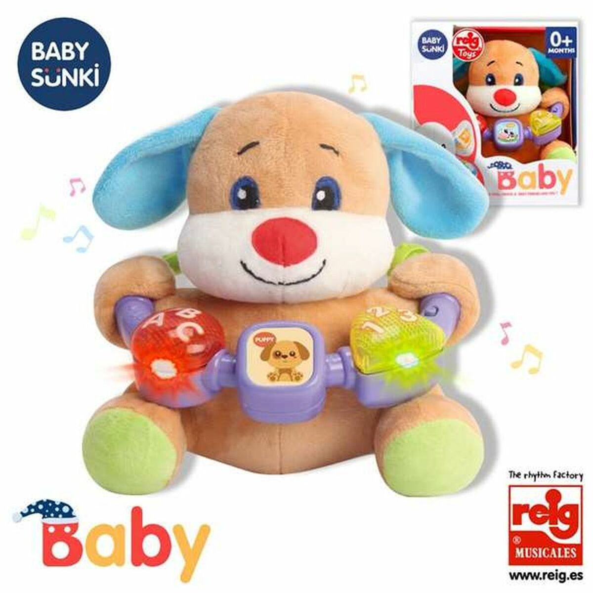 Musical Plush Toy Reig Bear 20cm (20 cm) - Little Baby Shop