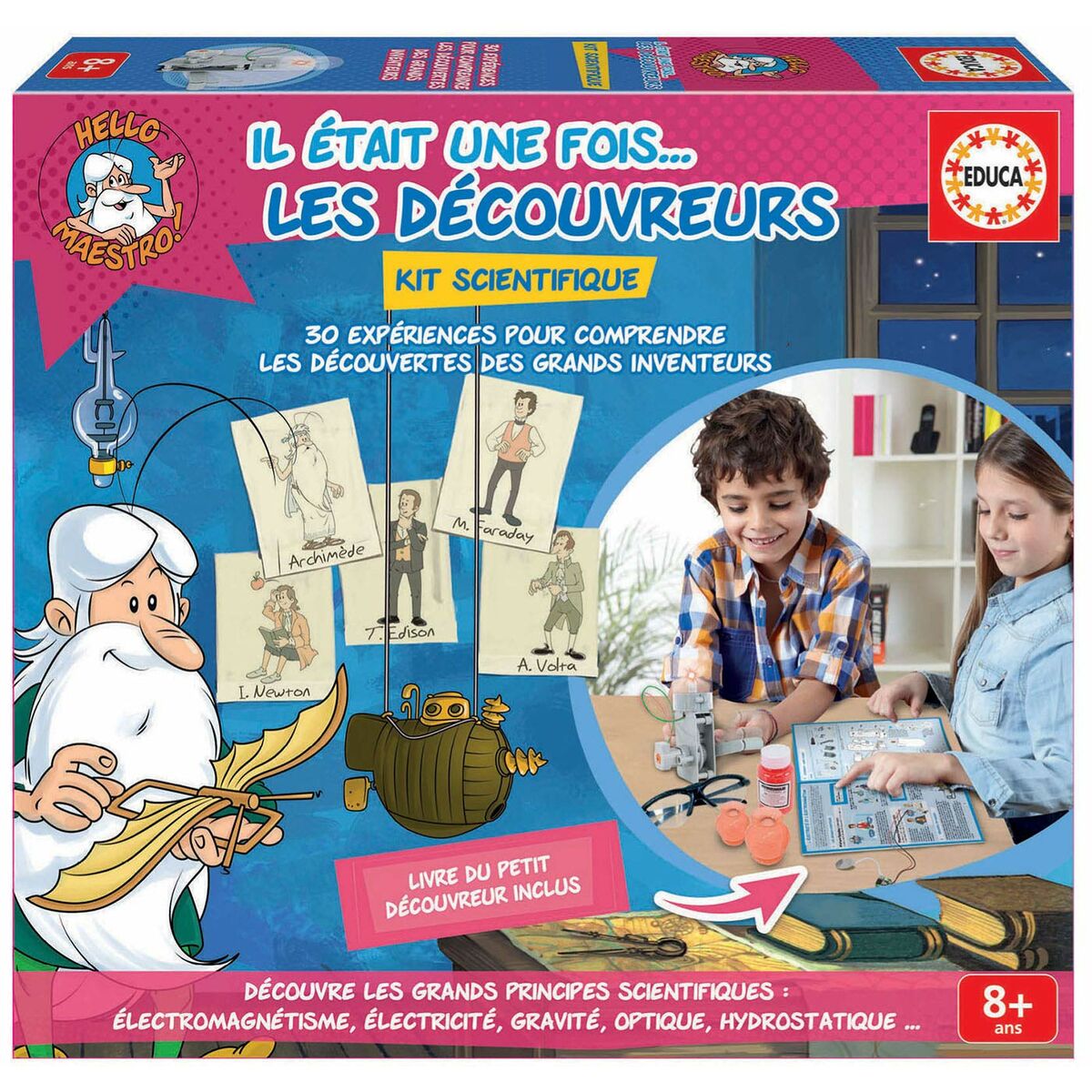 Board game Educa kit experiences once upon a time ... the discovere (FR) - Little Baby Shop