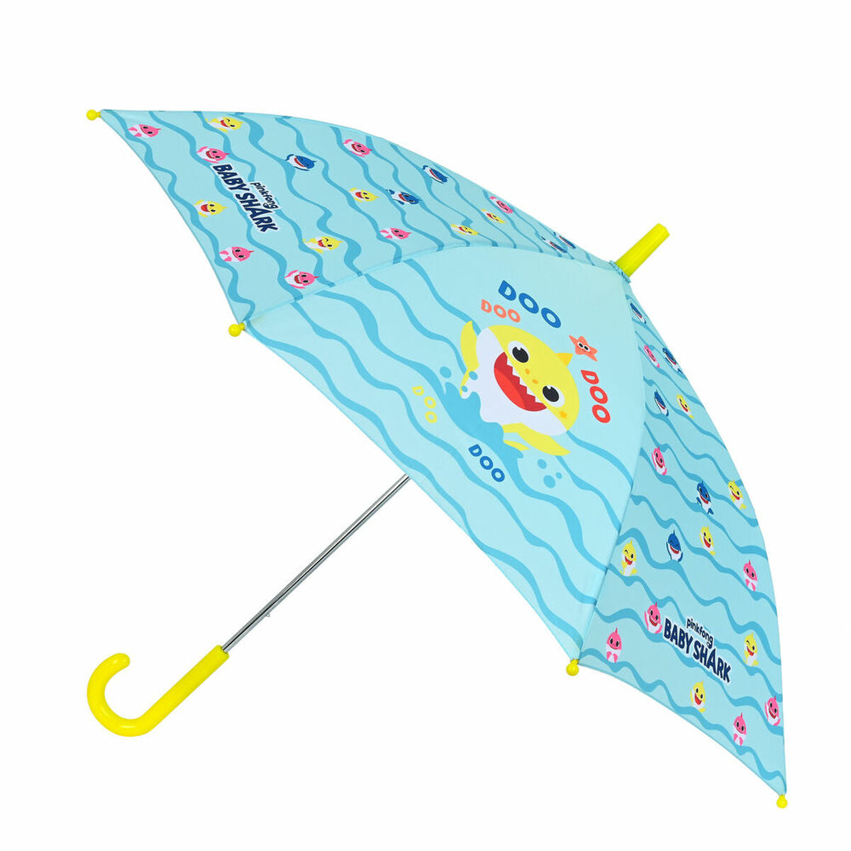 Umbrella Baby Shark Beach day Yellow Light Blue (Ø 86 cm) - Little Baby Shop