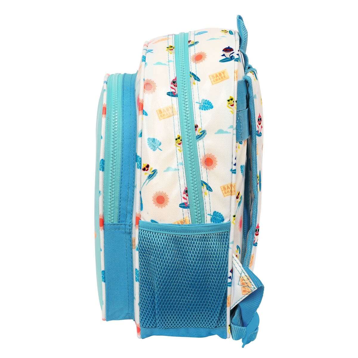 School Bag Baby Shark Surfing Blue White 27 x 33 x 10 cm - Little Baby Shop