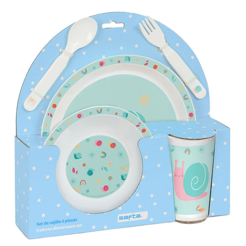 Children’s Dinner Set Safta Snail (5 Pieces) - Little Baby Shop