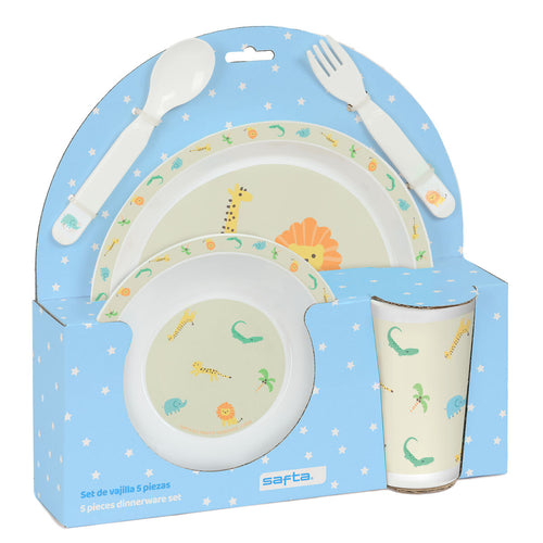 Children’s Dinner Set Safta Jungle (5 Pieces) - Little Baby Shop