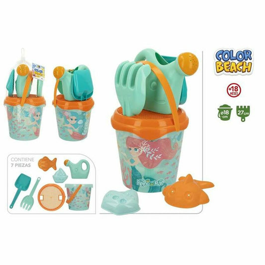 Beach toys set Colorbaby Queen of Sea 27 cm Ø 18 cm - Little Baby Shop