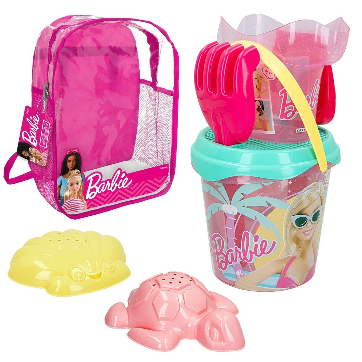 Beach toys set Barbie 7 Pieces 18 x 16 x 18 cm - Little Baby Shop