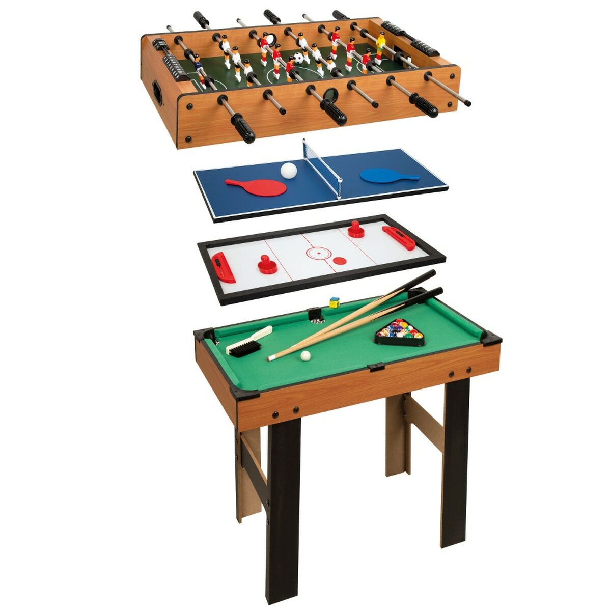 Multi-game Table Colorbaby 4-in-1 87 x 73 x 43 cm - Little Baby Shop