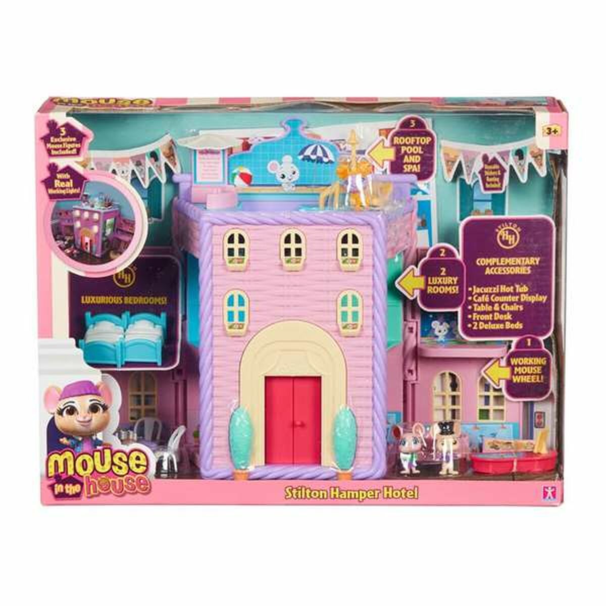 Playset Bandai Mouse In the House Stilton Hamper Hotel 33 x 25 x 9 cm - Little Baby Shop