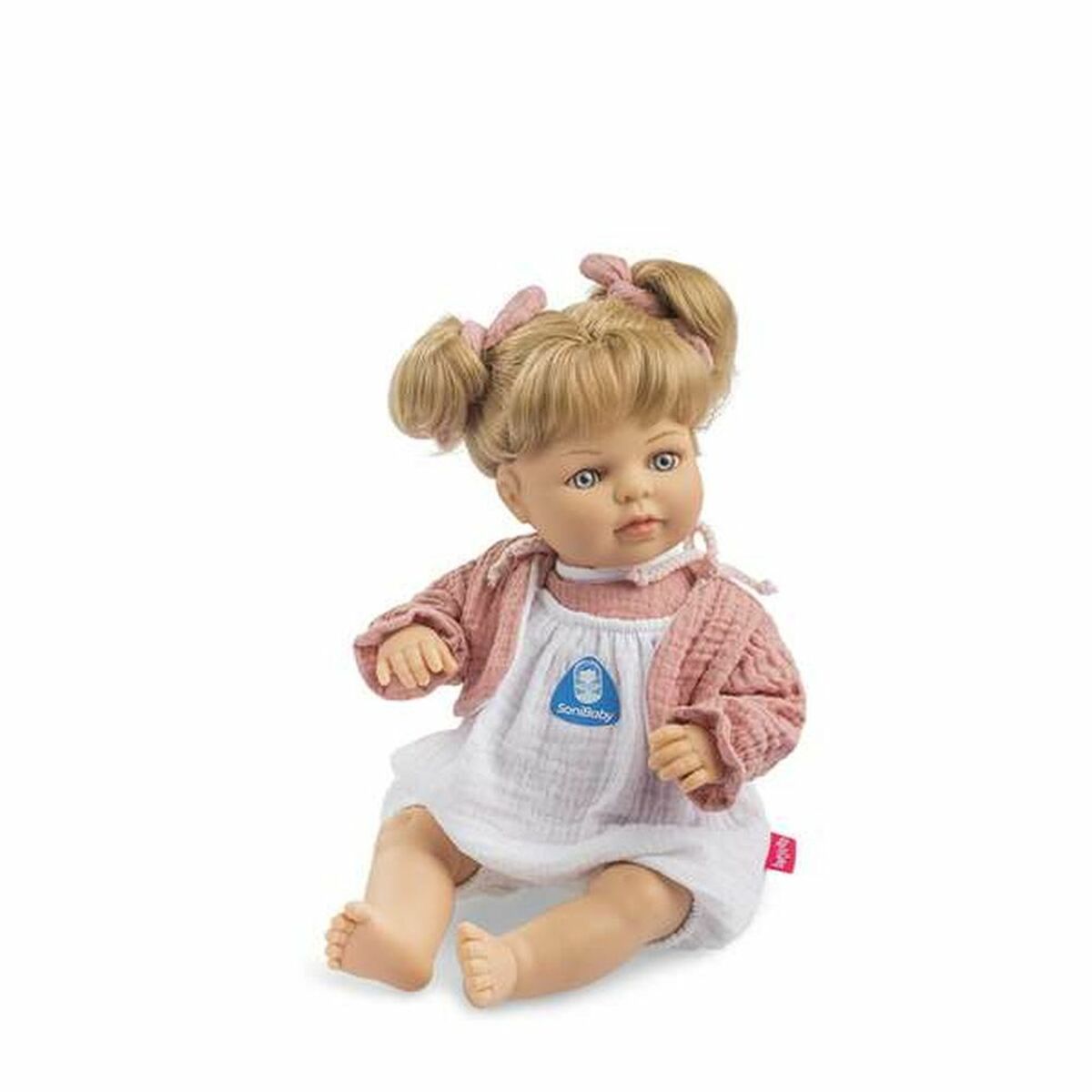Baby doll Berjuan Sanibaby Pink (40 cm) - Little Baby Shop