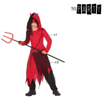 Costume for Children Male Demon Red Black 4 pcs - Little Baby Shop