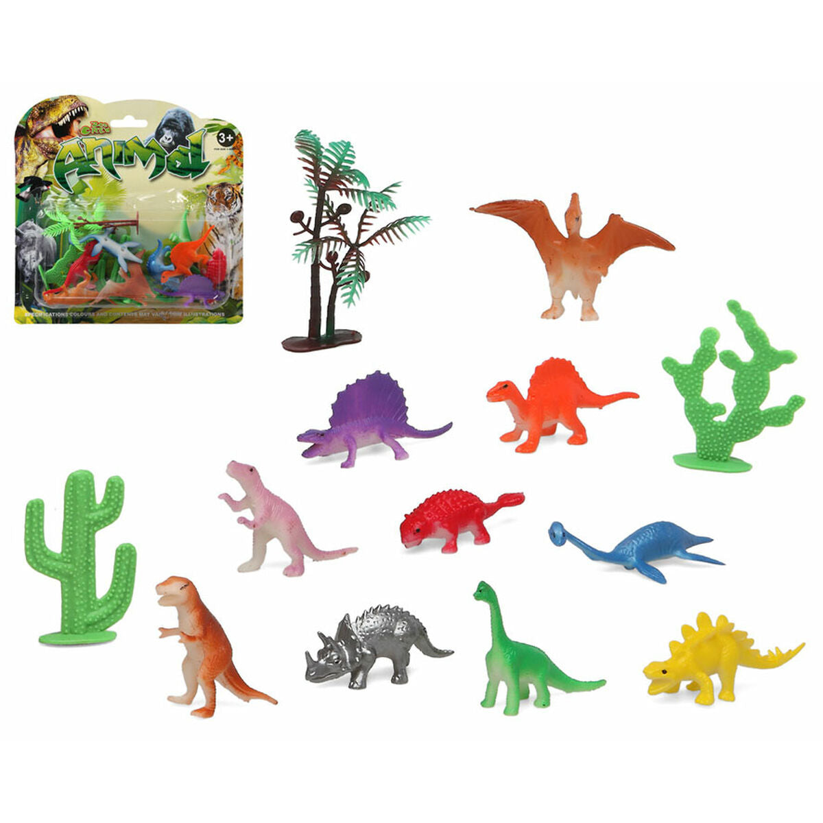 Set of Dinosaurs 13 Pieces - Little Baby Shop