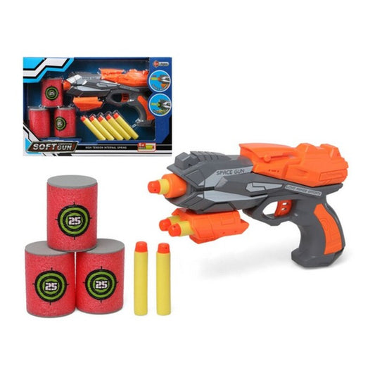 Dart Gun Soft Grey Orange 112956 - Little Baby Shop