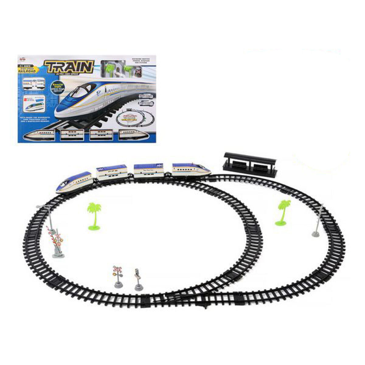 Train with Circuit 62827 Blue - Little Baby Shop