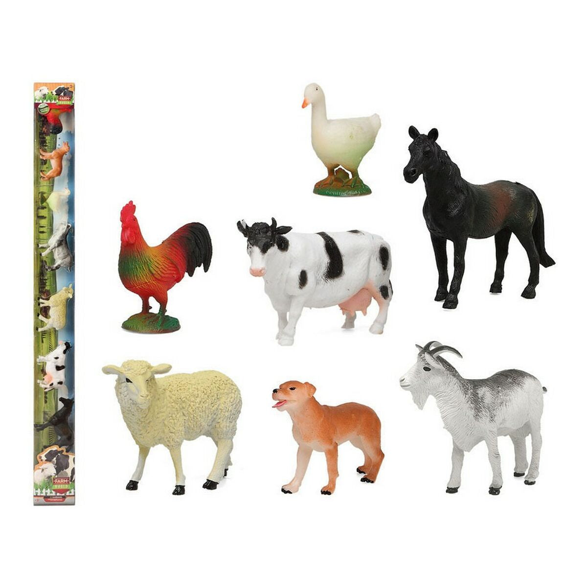 Set of Farm Animals 100 cm (7 Units) - Little Baby Shop