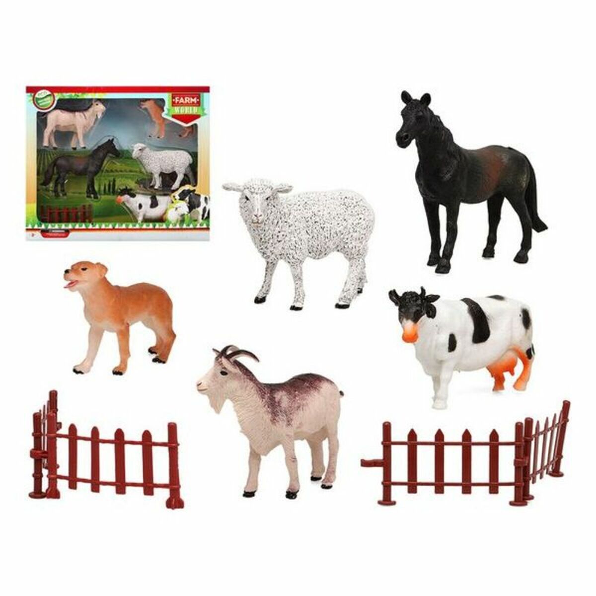 Set of Farm Animals 110371 (9 pcs) - Little Baby Shop