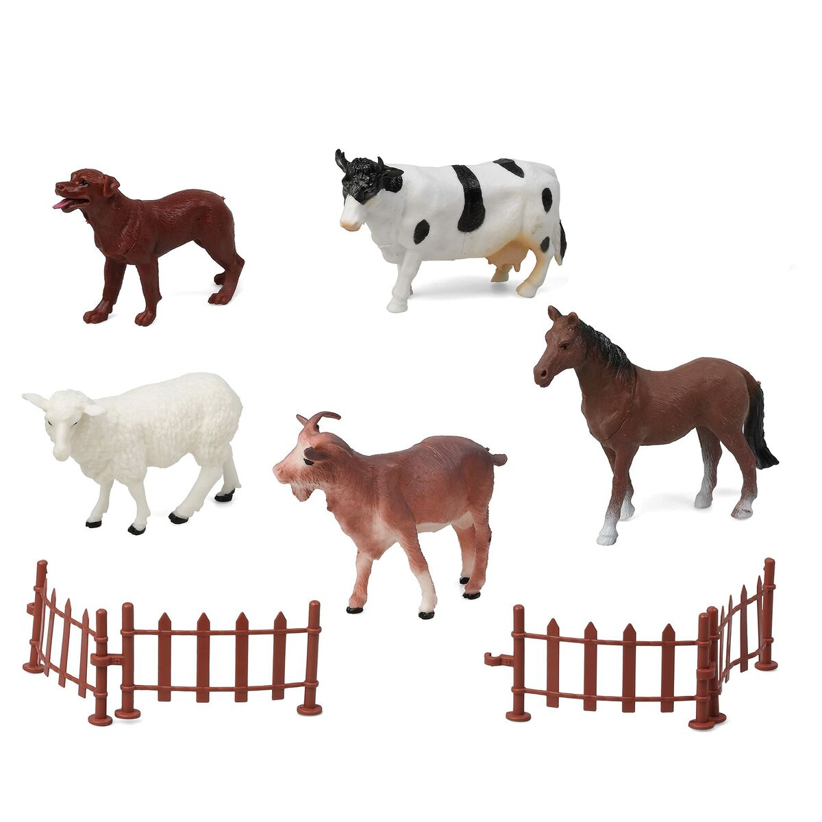 Set of Farm Animals 110371 (9 pcs) - Little Baby Shop