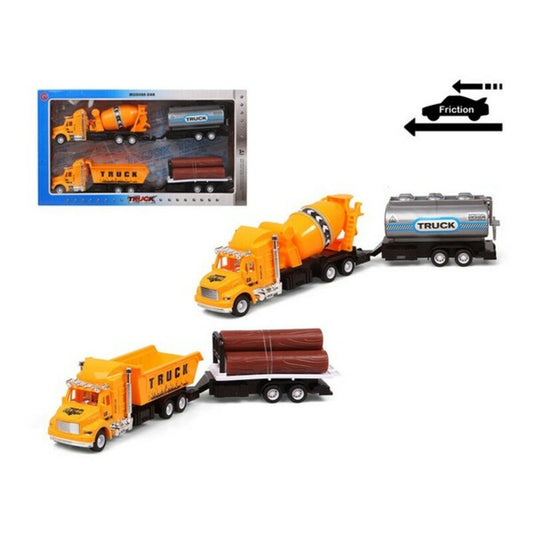 Set of cars Truck public works Yellow 119251 (2 Uds) - Little Baby Shop