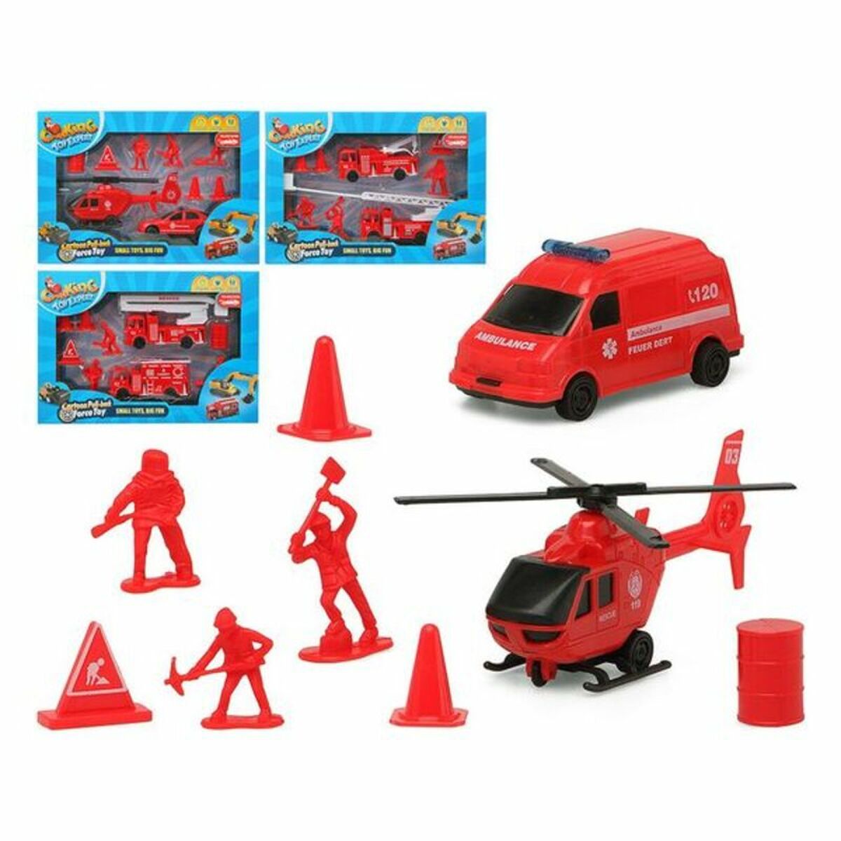 Vehicle Playset Red - Little Baby Shop