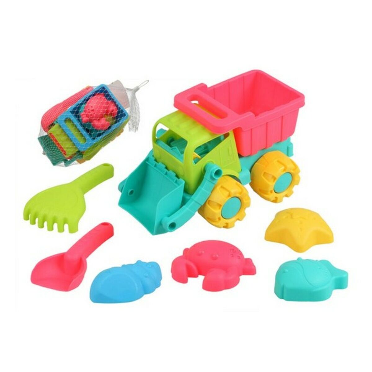 Beach toys set Truck 26 x 18 cm Multicolour - Little Baby Shop