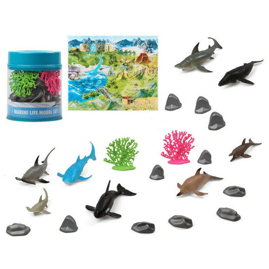 Set of Wild Animals Ocean (22 Pieces) - Little Baby Shop