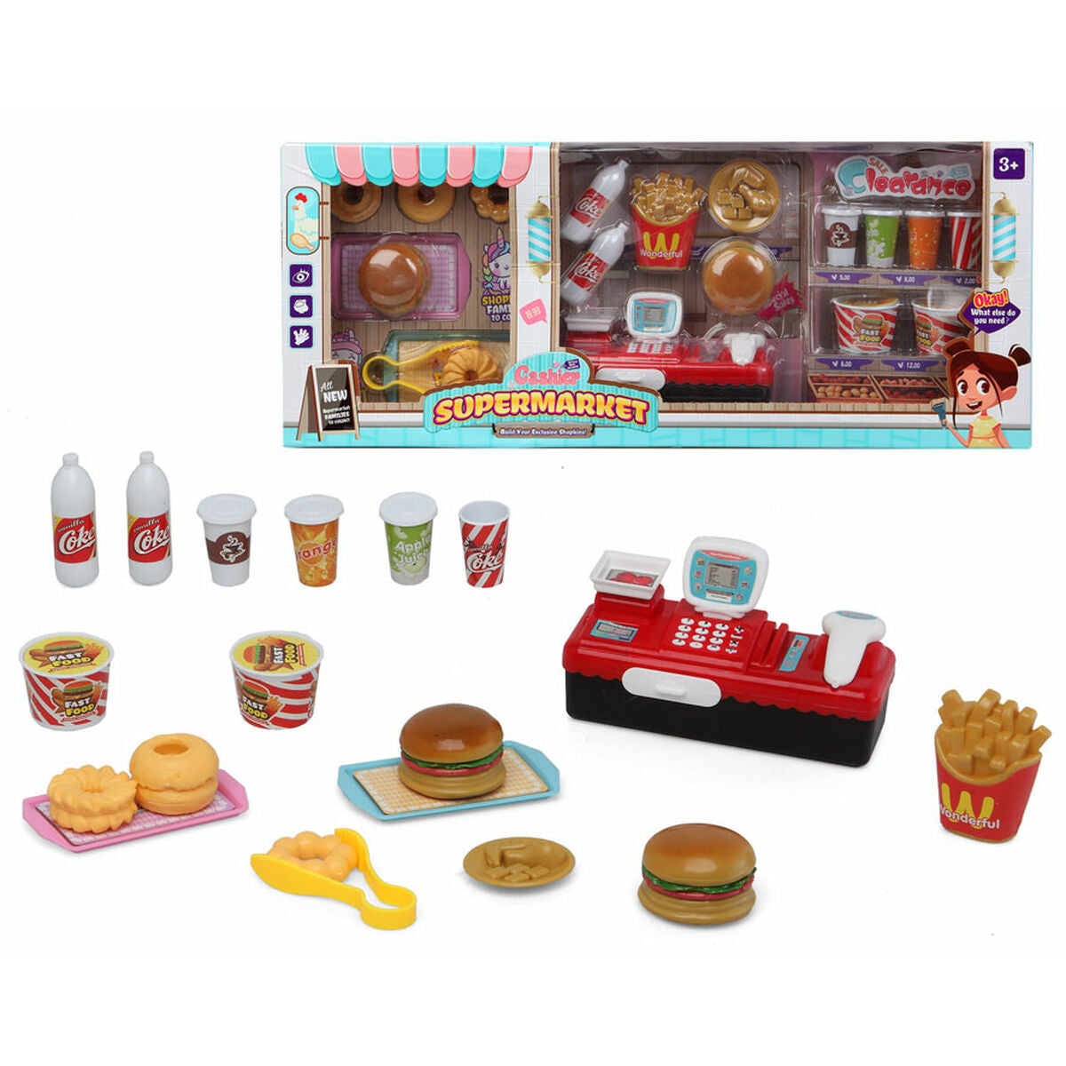 Toy Food Set 51 x 20 cm - Little Baby Shop