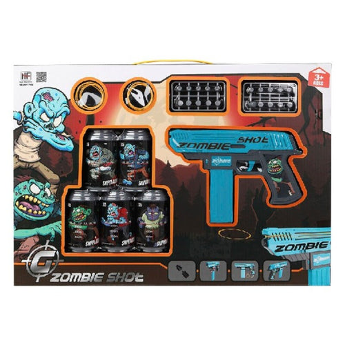 Playset Zombie Shot Dart Gun Blue (50 x 35 cm) - Little Baby Shop