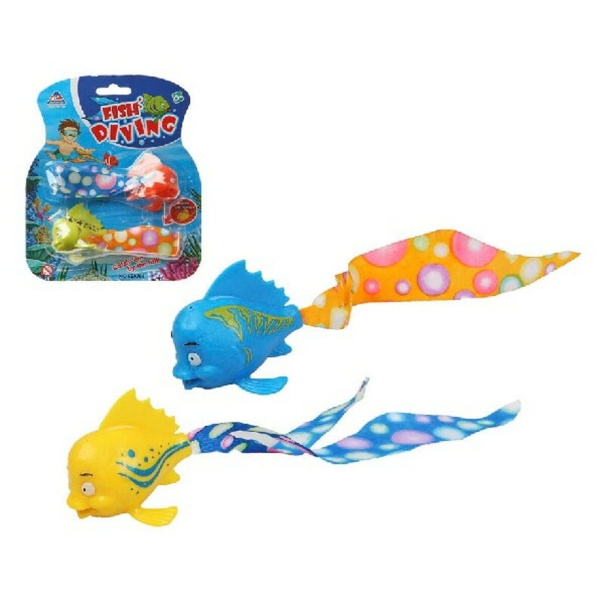 Beach Toy Fish Diving 18 x 15 cm (2 pcs) - Little Baby Shop