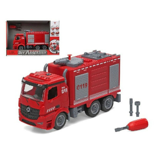 Fire Engine with Light and Sound Diy Assembly 37 x 25 cm (37 x 25 cm) - Little Baby Shop