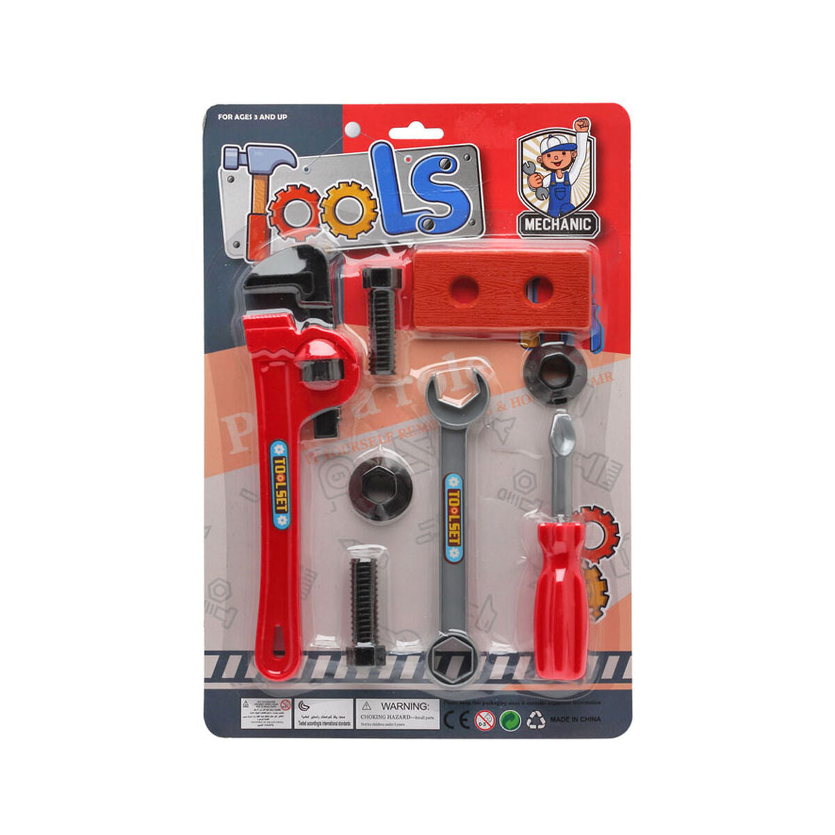 Set of tools for children Tools Mechanic 8 Pieces - Little Baby Shop