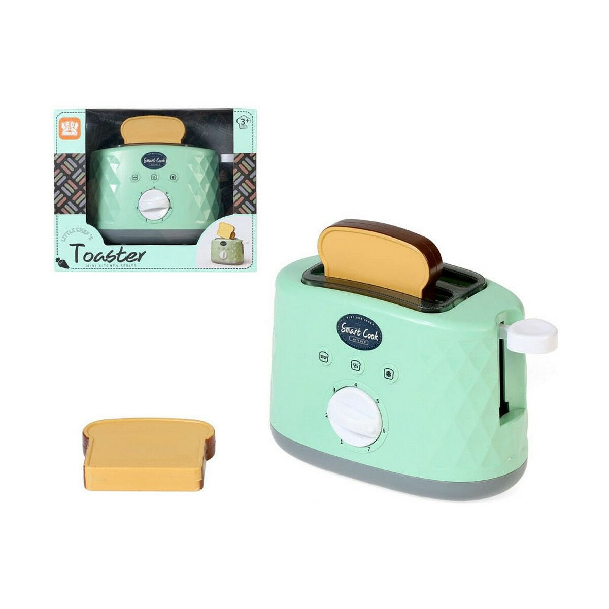 Toy toaster Toy kitchen 23 x 17 cm - Little Baby Shop