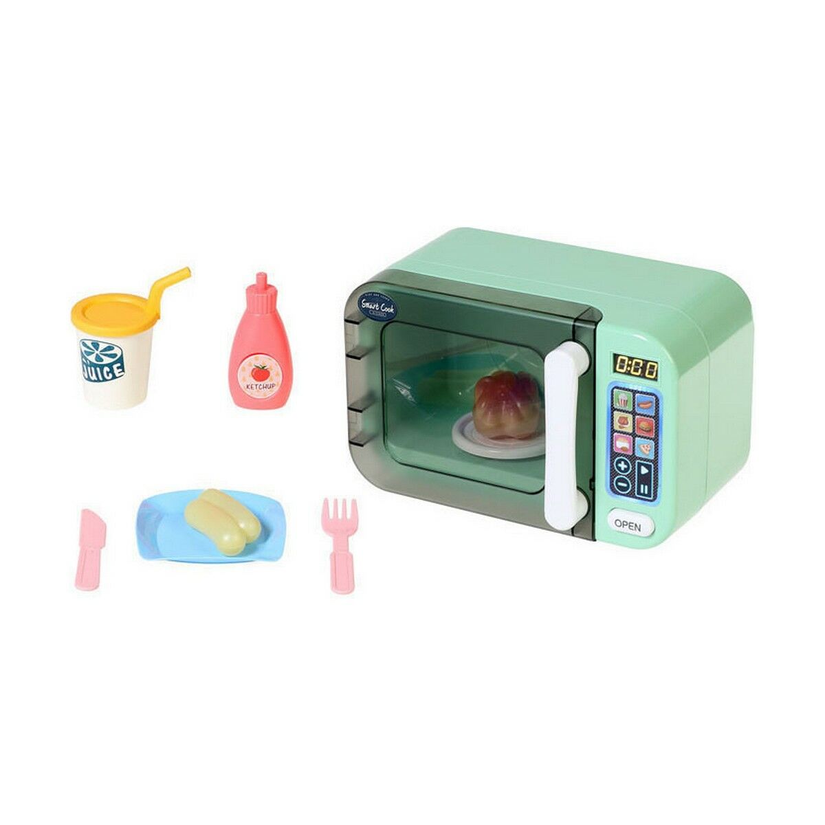 Toy microwave with sound Toy kitchen 42 x 21 cm - Little Baby Shop