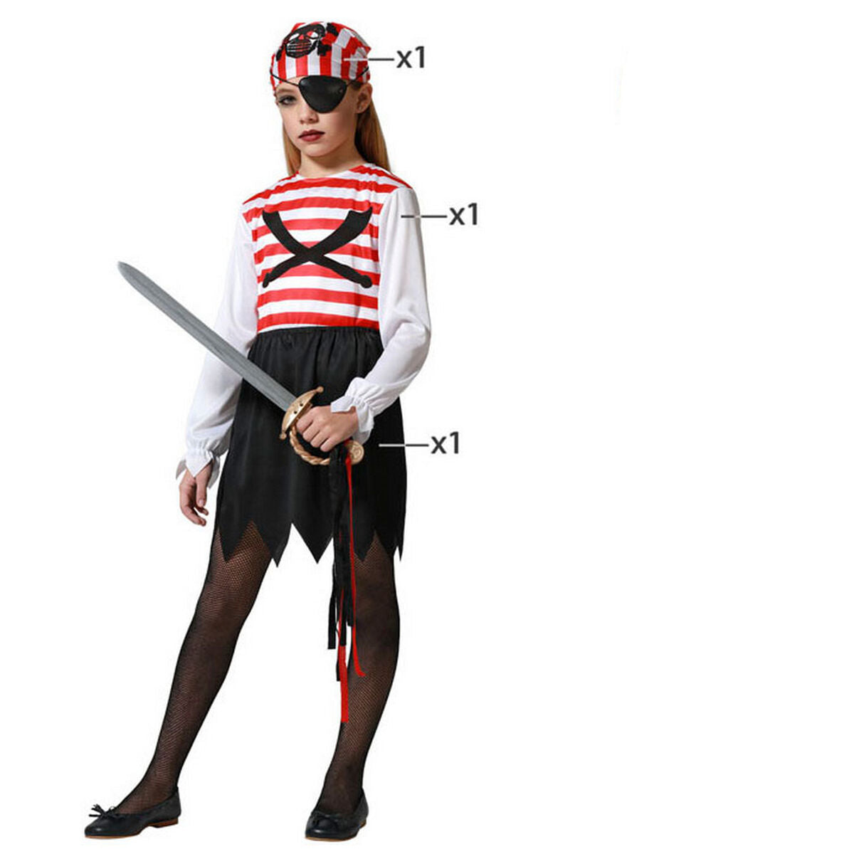 Costume for Children Pirate 5-6 Years - Little Baby Shop